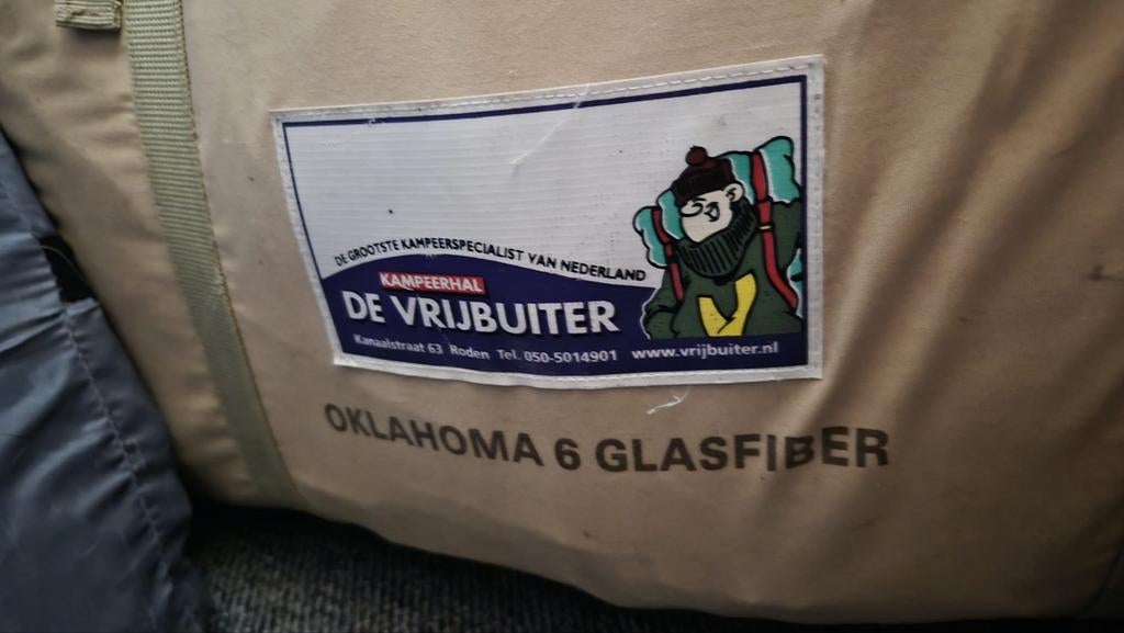 De Vrijbuiter Oklahoma 6 Glasfiber Tent, Ophalen, Gebruikt, Tot en met 4