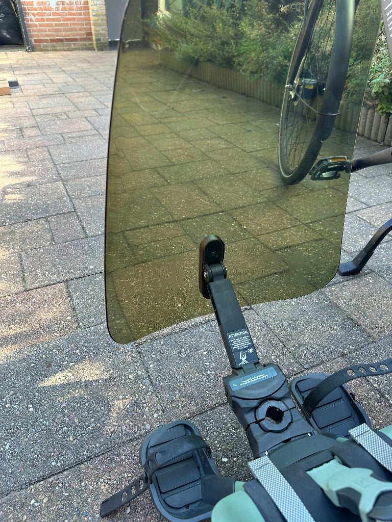 Urban Iki fietsstoeltje voor + windscherm, Fietsen en Brommers, Ophalen, Gebruikt, 0 t/m 18 kg, Voorzitje