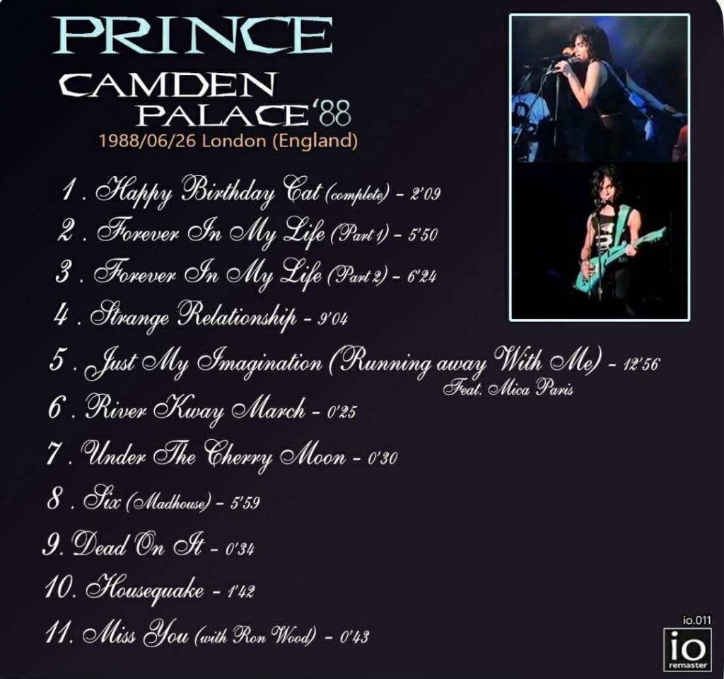 Prince - Camden Palace 1988 (Feat. Mica Paris, Ron Wood) CD, Import, Live-album, Nieuw in verpakking, Verzenden