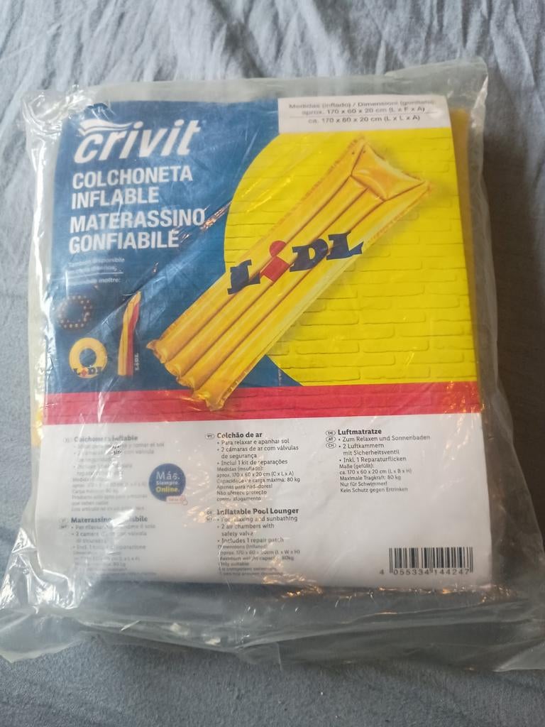 Crivit Lidl Opblaasbaar Luchtbed - Nieuw in verpakking, Ophalen of Verzenden, Nieuw