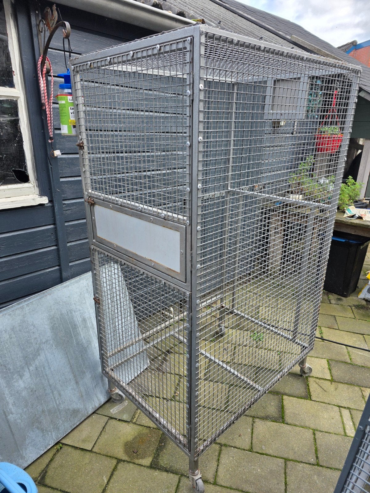 grote papegaaienkooi, Dieren en Toebehoren, Ophalen, Gebruikt, Metaal, Overige typen