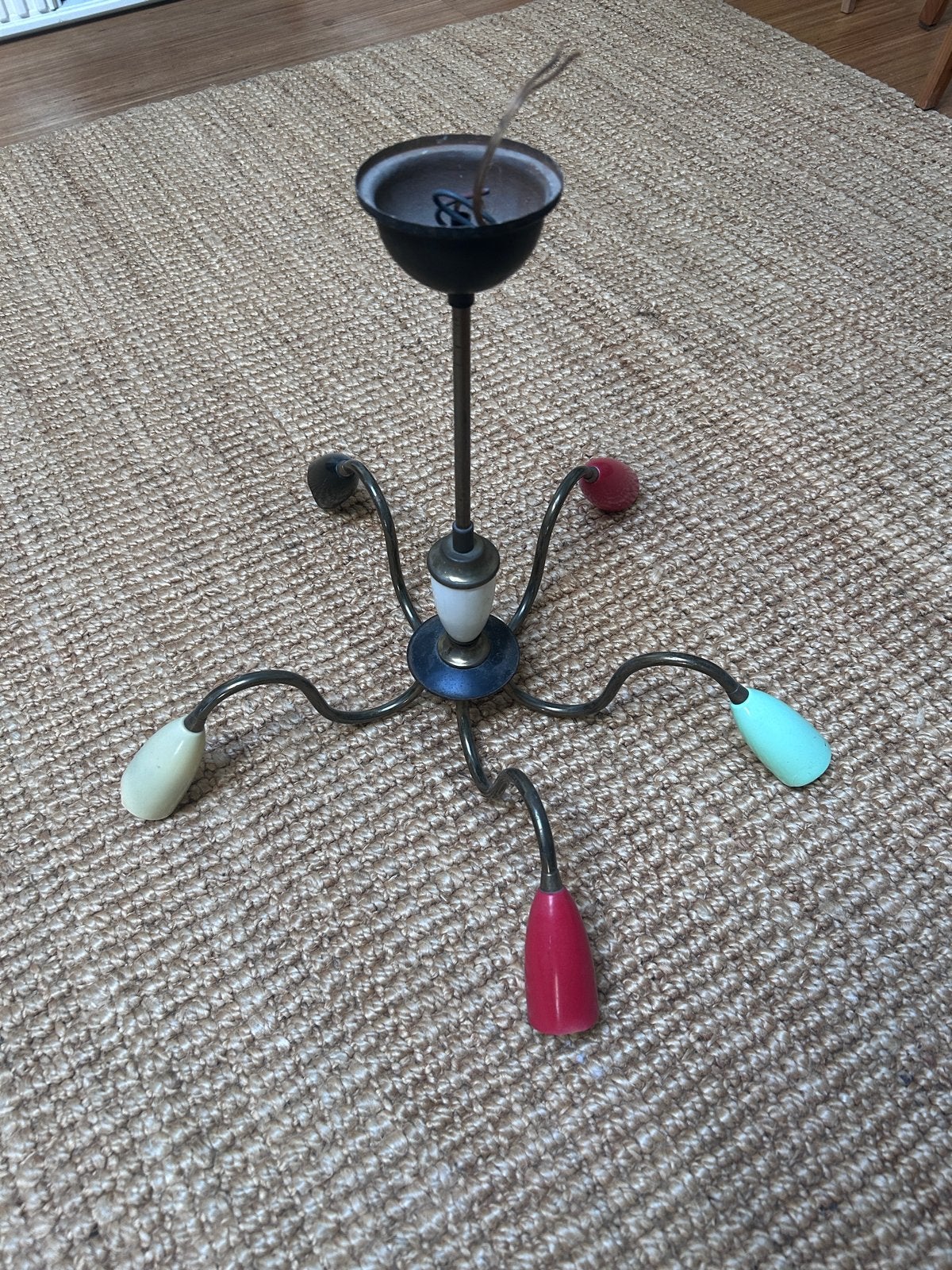 Vintage Sputnik Spider Plafondlamp - Jaren '50/'60 Design, Ophalen of Verzenden