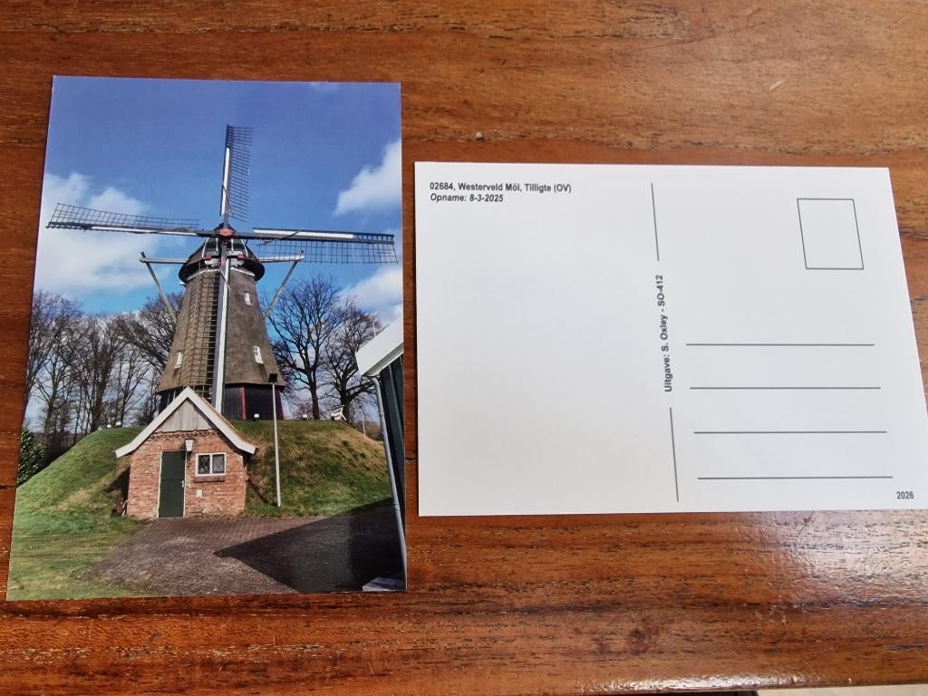 Tilligte	Westerveld Möl / Brunninkhuismolen, Ophalen of Verzenden, 1980 tot heden, Ongelopen, Overijssel