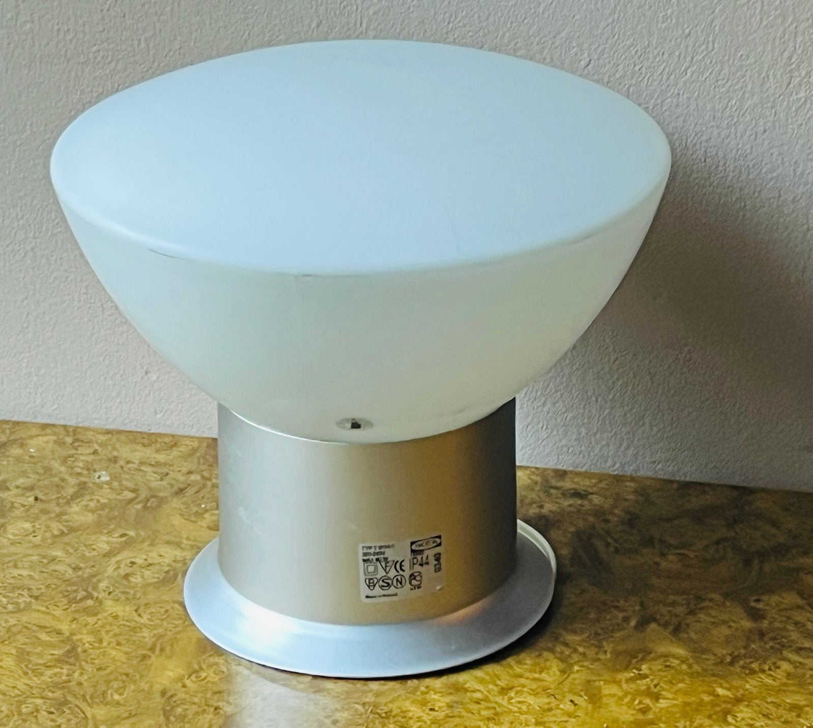 vintage ikea plafondlamp, Huis en Inrichting, Lampen | Plafondlampen, Ophalen of Verzenden, Zo goed als nieuw, Glas