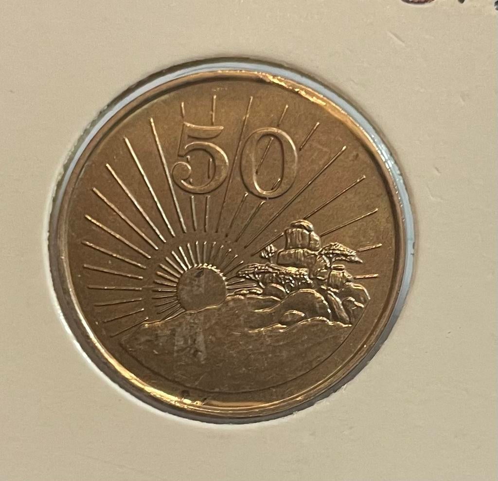 50 cent Zimbabwe 1997, Ophalen of Verzenden, Zimbabwe