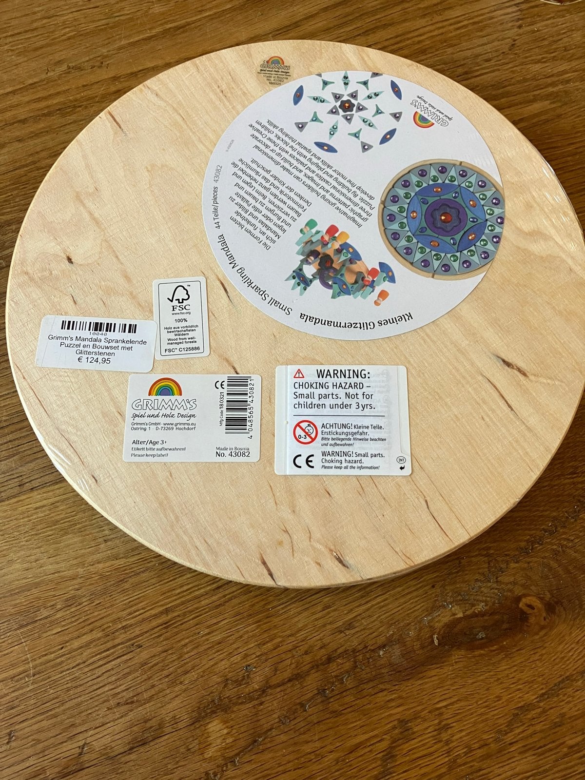 Grimm's Kleine Sprankelende Mandala Puzzel, Ophalen of Verzenden, Nieuw, Knutselen
