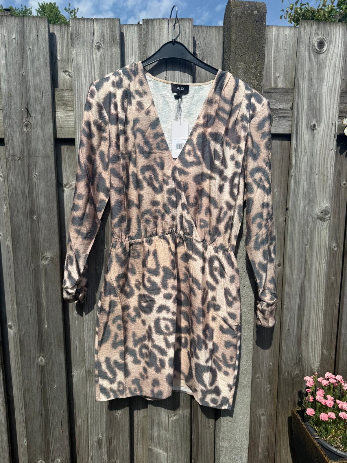 Alix the label jurk XL, Ophalen, Bruin, Maat 46/48 (XL) of groter, Nieuw