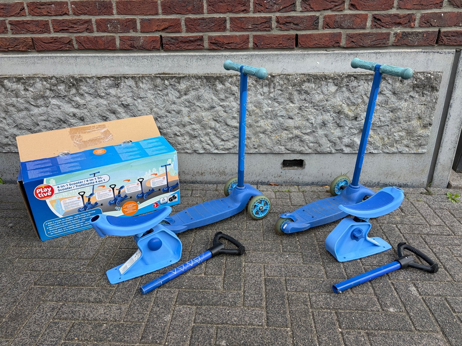 Playtive 4-in-1 Scooter / Step (2 stuks), Fietsen en Brommers, Ophalen, Gebruikt, Gewone step