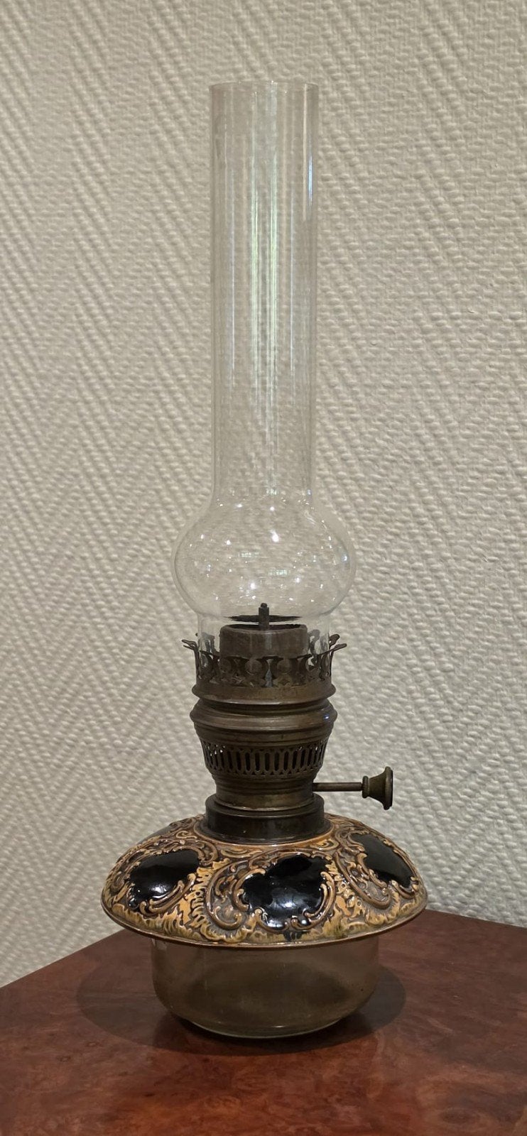 Antieke Engelse Kerosine Olielamp, Ophalen