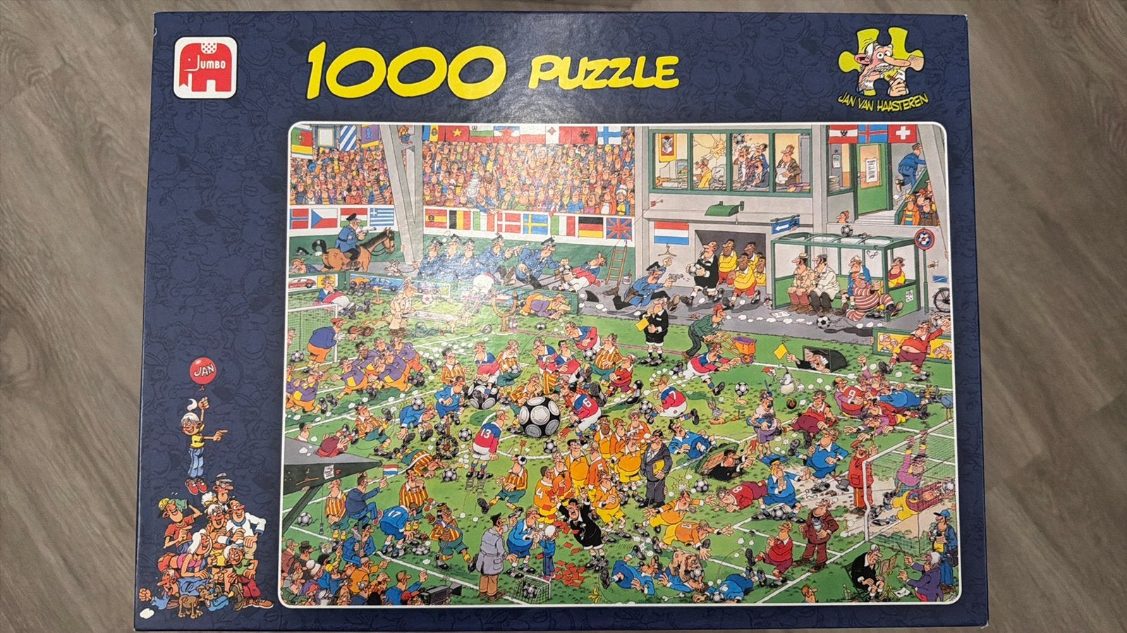 Jan van Haasteren voetbal puzzel -1000 stukjes, Ophalen, 500 t/m 1500 stukjes, Zo goed als nieuw