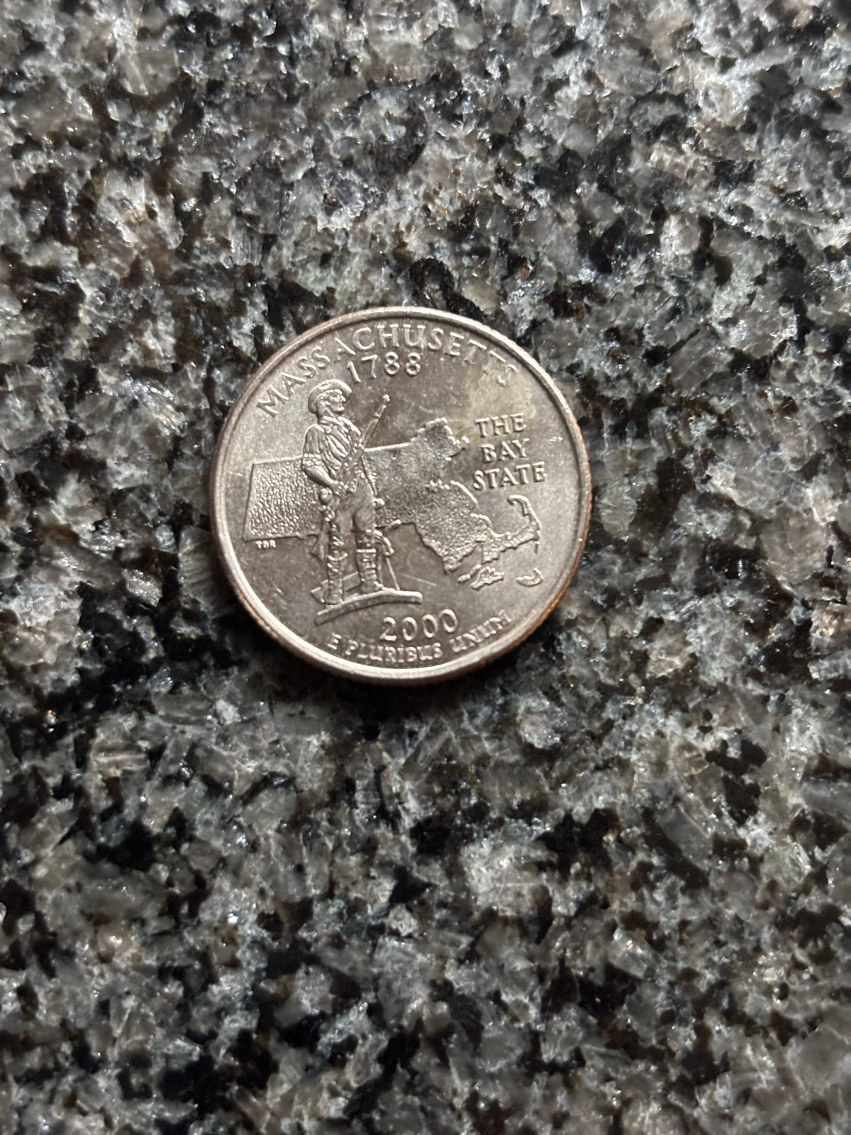 Amerikaanse Quarter Dollar Massachusetts 2000, Verzenden, Noord-Amerika, Losse munt