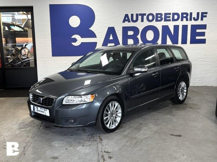 Volvo V50 2.4 Edition II automaat, leder, Auto's, Volvo, Gebruikt, 700 kg, Parkeersensor, 2435 cc