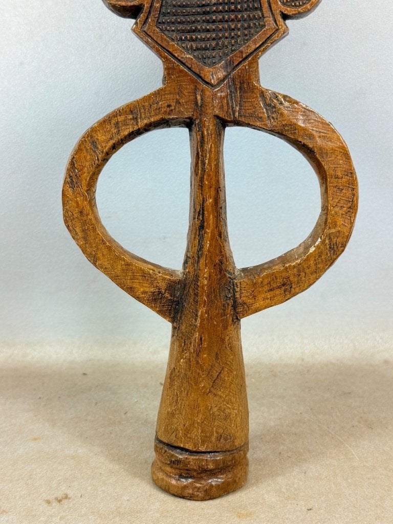 260614 Antieke houten Coptic procession Cross - Ethiopie, Ophalen of Verzenden