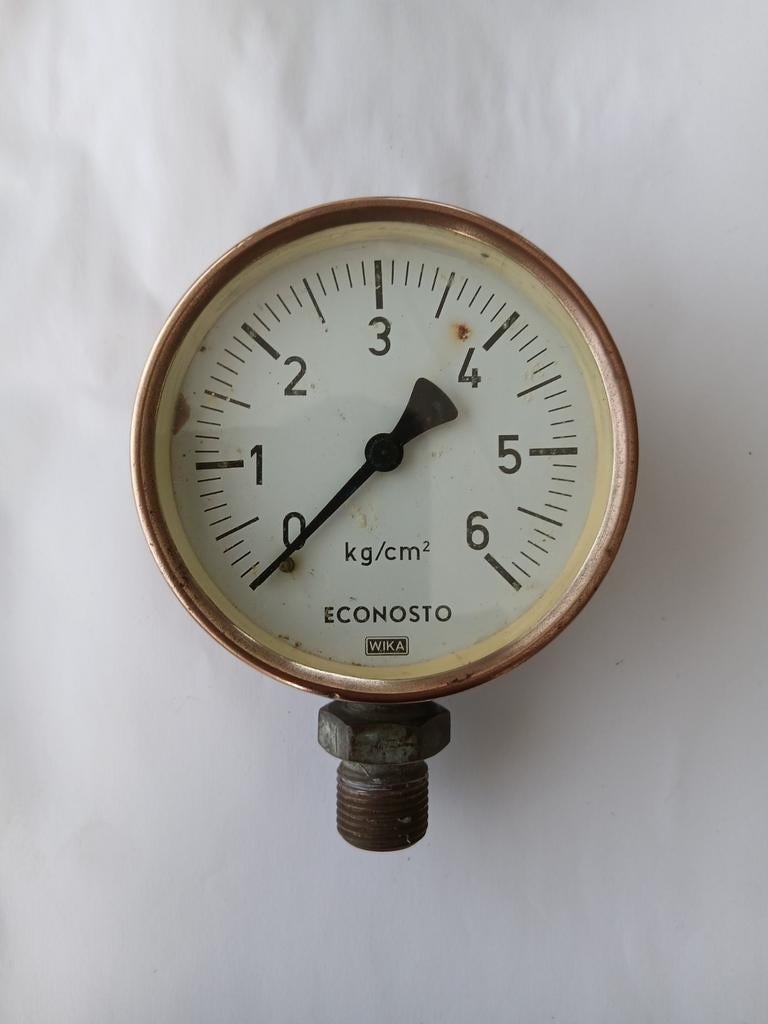 Manometer Drukmeter Oliedruk Sleepboot schip stationair, Ophalen of Verzenden