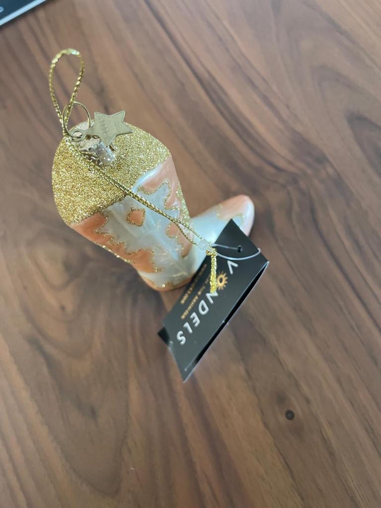 Kerstboom ornament Vondels cowboylaars, Ophalen of Verzenden, Nieuw