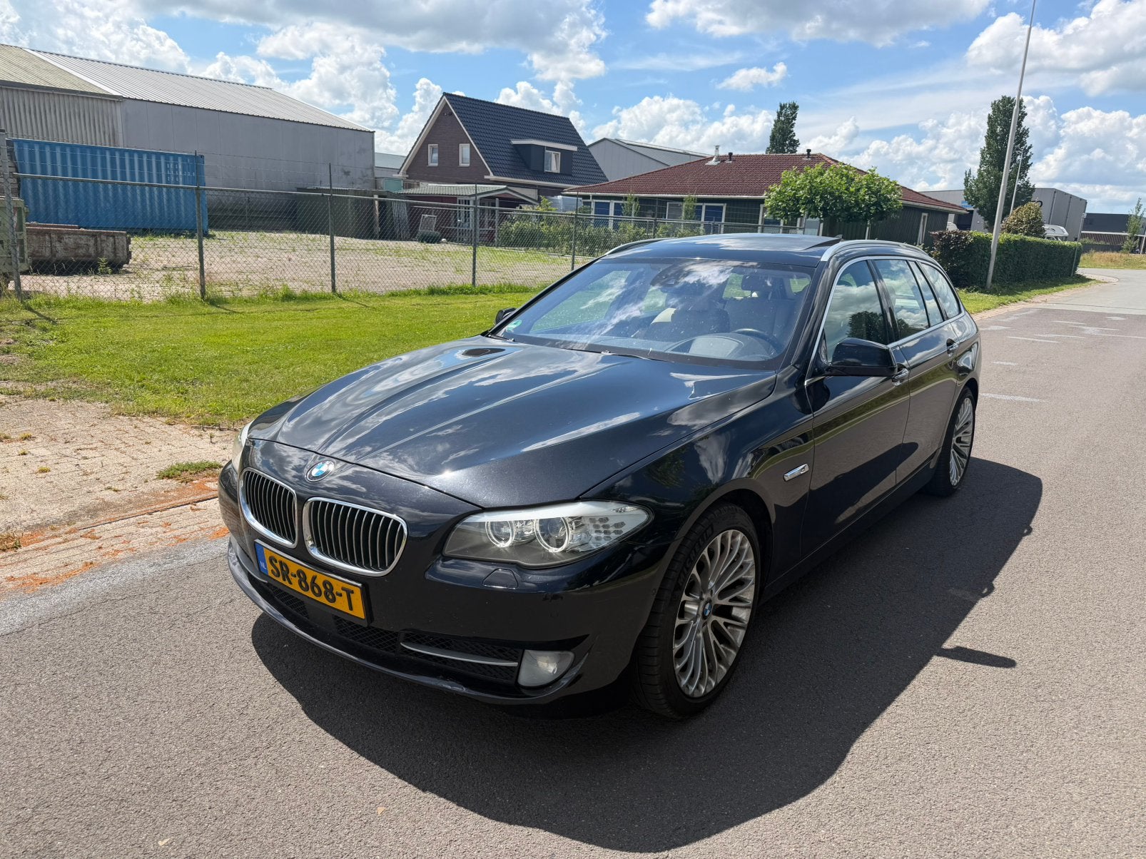 BMW 5-Serie 535D nieuwe ketting Pano 2012 Zwart, Auto's, Automaat, 2993 cc, 2000 kg, Zwart