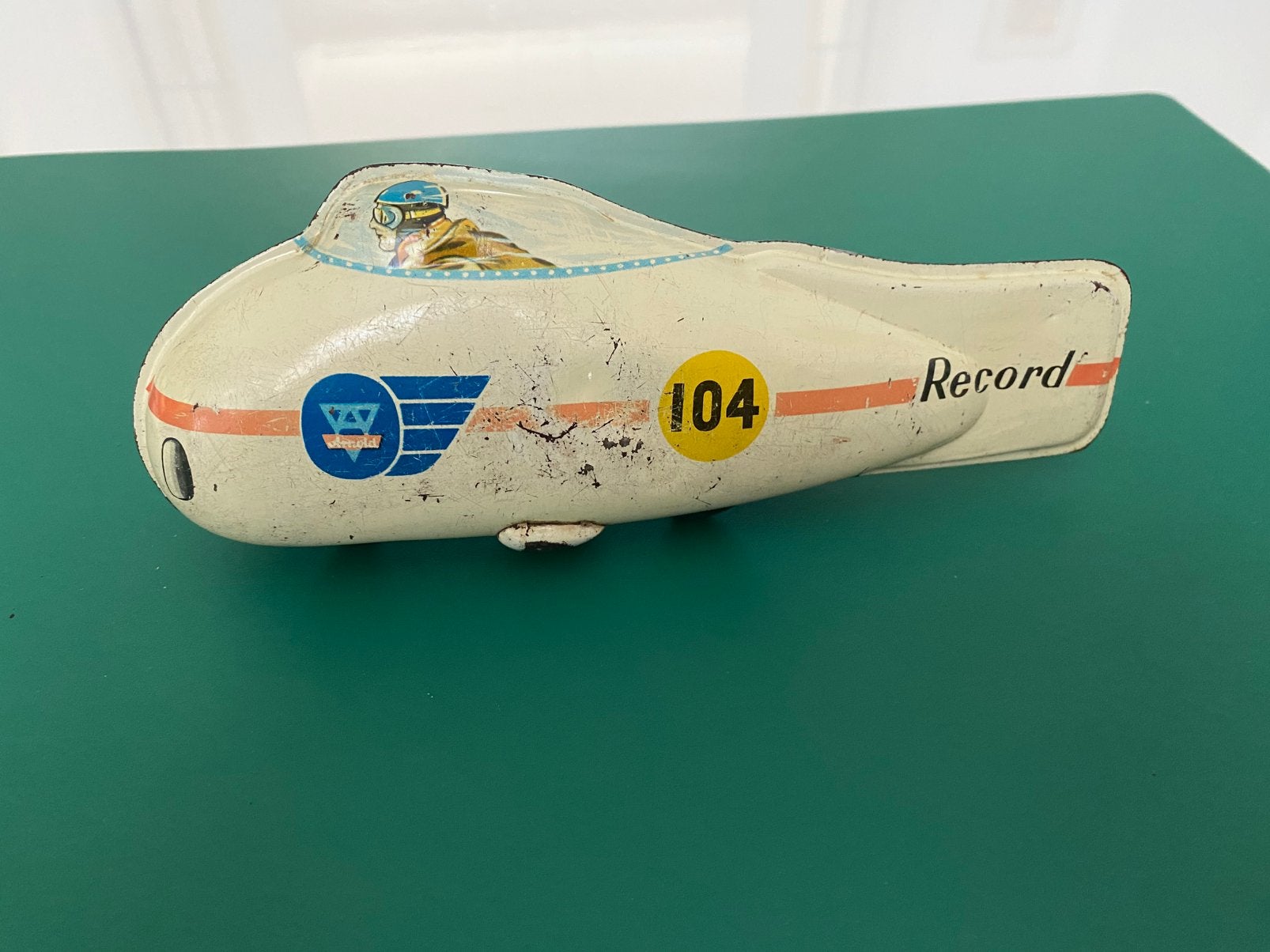 Blikken Arnold NSU motorfiets speedrecord racer., Ophalen of Verzenden