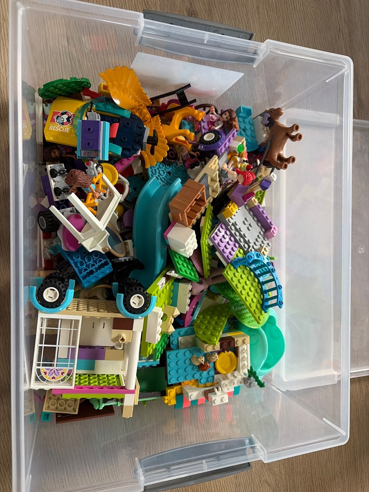 Grote doos met diverse LEGO Friends sets en instructies, Ophalen, Gebruikt, Lego, Friends
