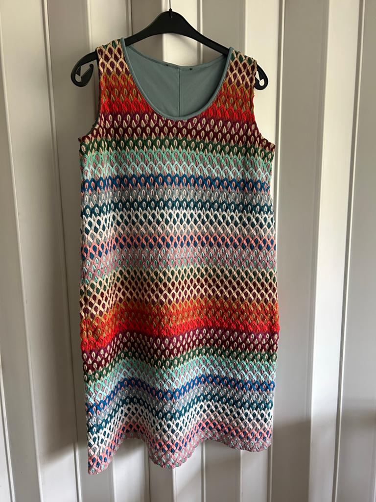 Kleurrijke  Jurk - Zomerse Stijl, Kleding | Dames, Jurken, Overige kleuren, Maat 46/48 (XL) of groter, Ophalen of Verzenden, Zo goed als nieuw