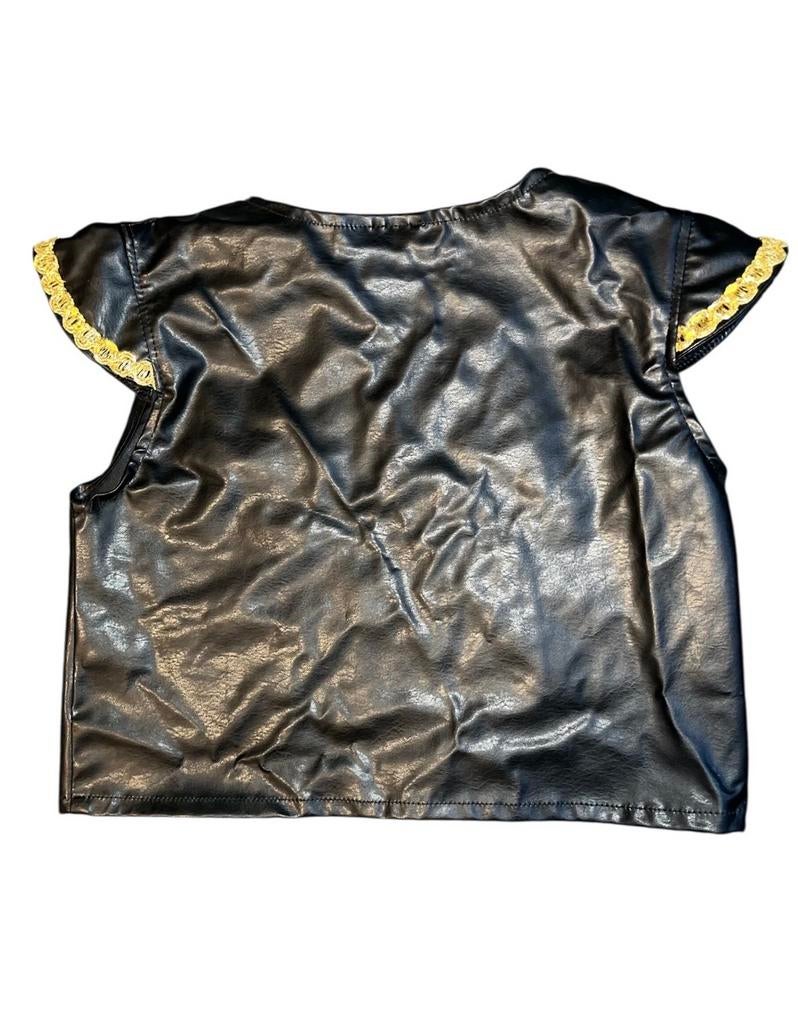 Leren hesje zwart goud maat 140 - Magic by Freddy's, Ophalen of Verzenden, Gebruikt, 134 t/m 140, Jongen of Meisje