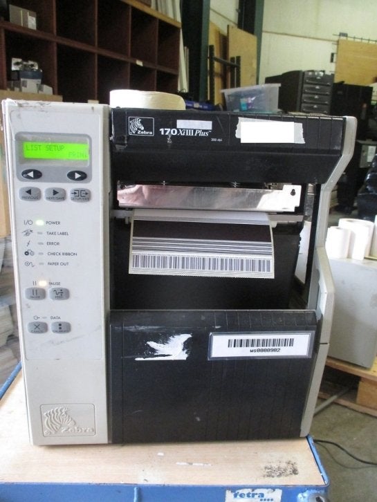 Zebra 170Xi III Plus Thermal USB Printer 300DPI Barcode 170, Niet ingevuld, Gebruikt, Printer, Niet ingevuld