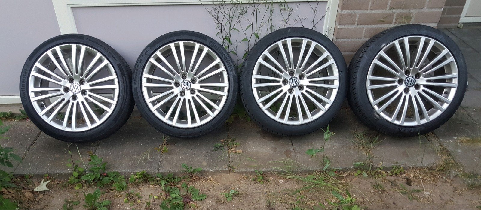 18" Volkswagen Golf 4 R32 velgen met banden 5x100 ET 35, Ophalen, Volkswagen