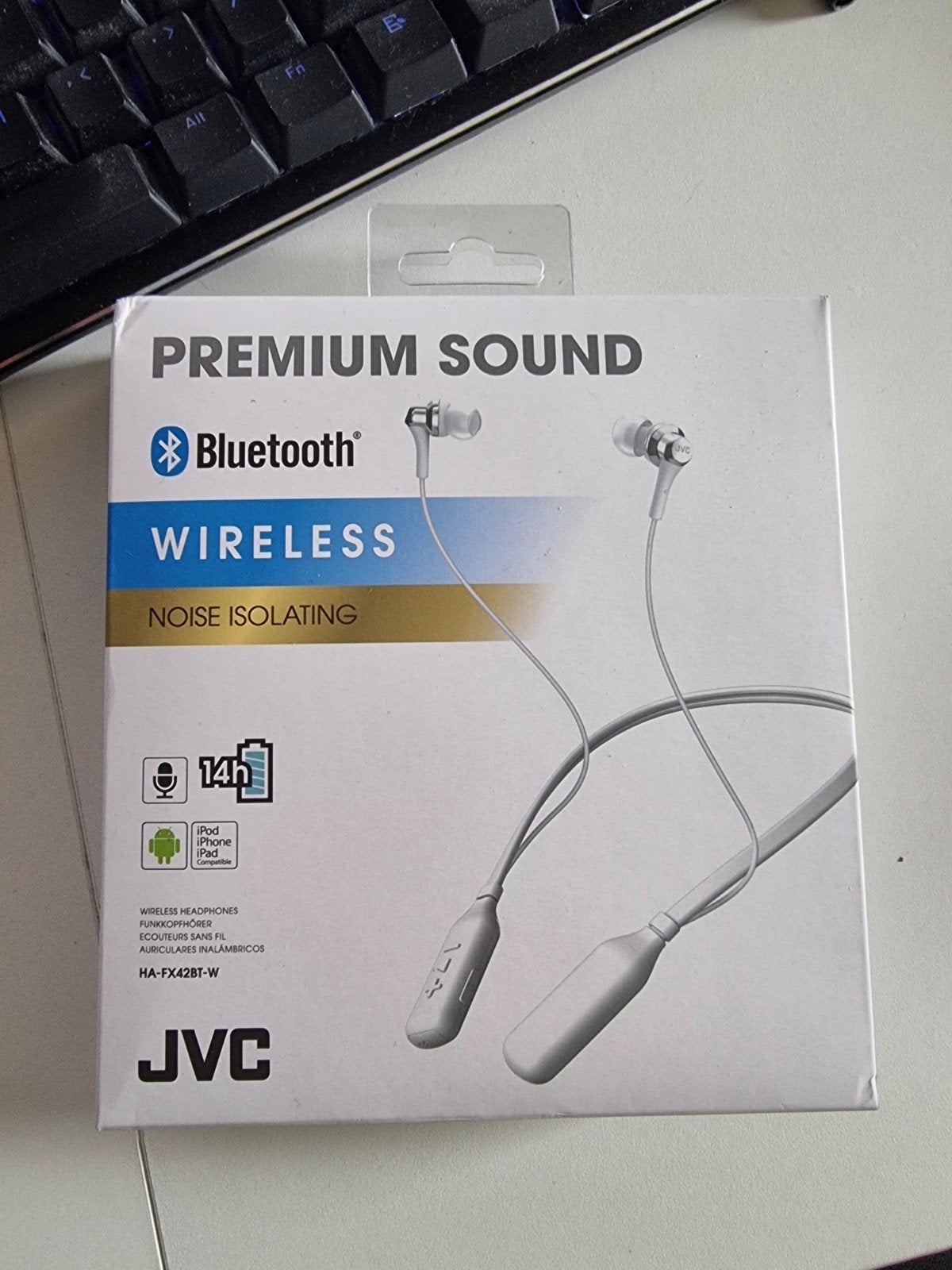 JVC HA-FX42BT-W Draadloze Bluetooth In-ear Koptelefoon Wit, Audio, Tv en Foto, Koptelefoons, In-ear, Nieuw, Ophalen of Verzenden