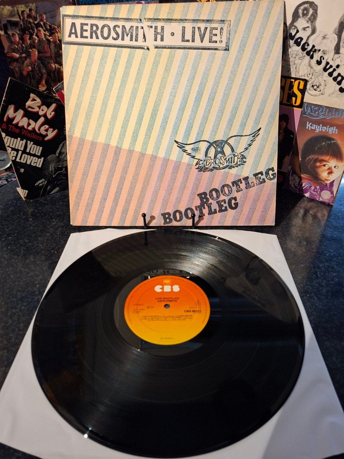 Aerosmith - Live! Bootleg Dubbel-LP (CBS 88325)1978, Overige formaten, Ophalen of Verzenden, Zo goed als nieuw, Beschermende buitenhoes