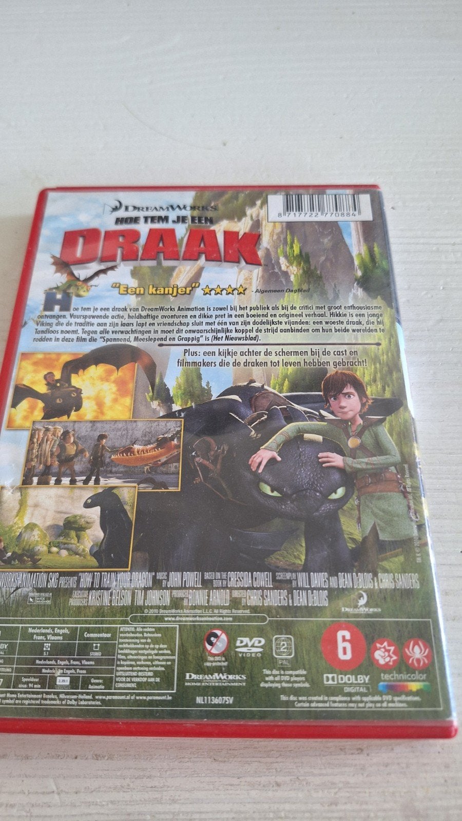 DreamWorks: Hoe Tem Je Een Draak - DVD, Gebruikt, Animatie, Nederlands, Ophalen of Verzenden