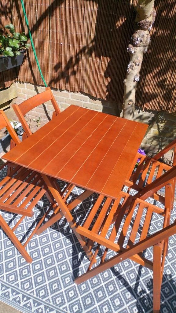 Leffe Bistro Tuinset (nieuw) + kussens, Ophalen of Verzenden, Nieuw