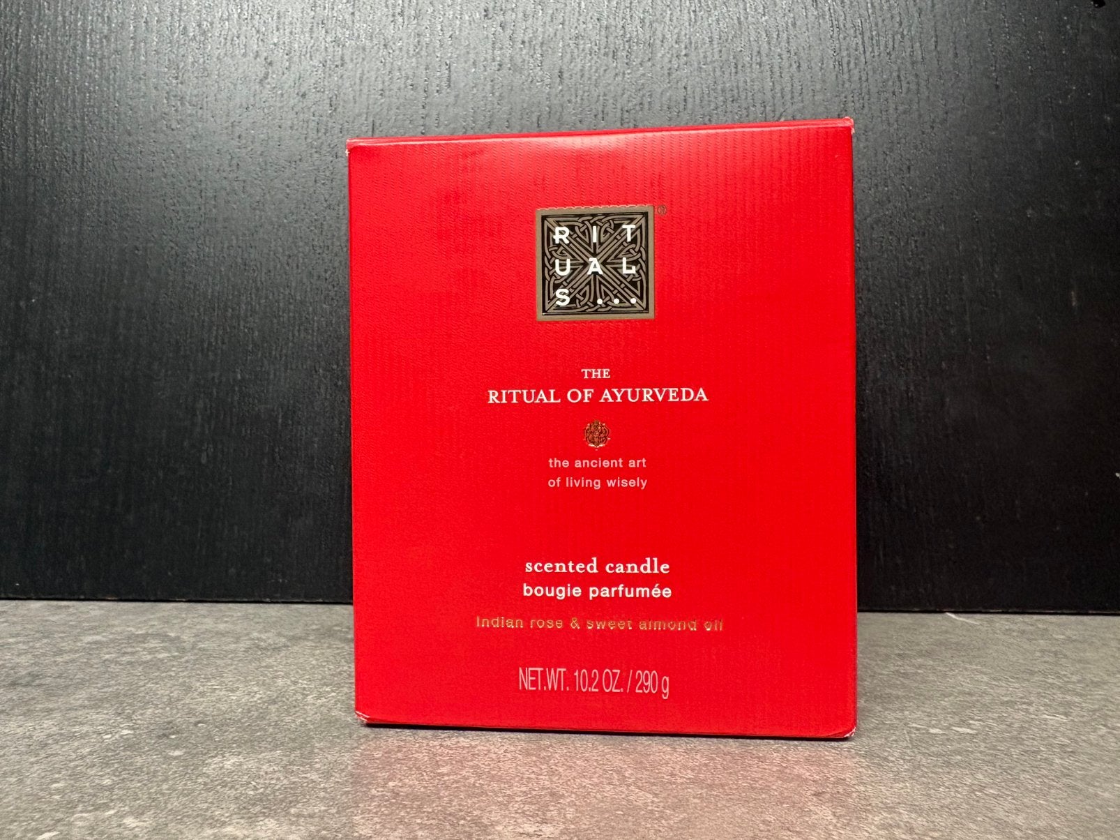 Rituals of Ayurveda geurkaars 290g, Ophalen of Verzenden, Nieuw, Overige materialen, Minder dan 25 cm