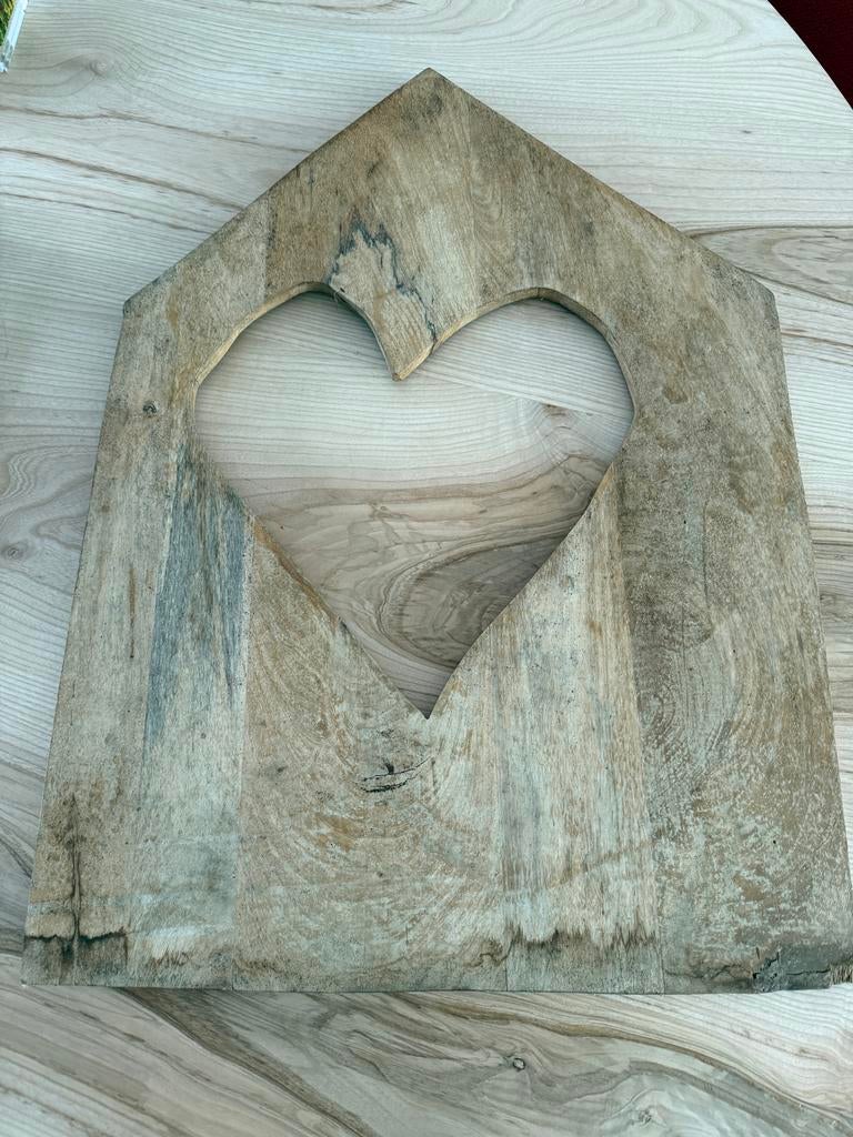 Houten decoratie hart - VT Wonen, Hout, Ophalen of Verzenden, Bruin, Landelijk