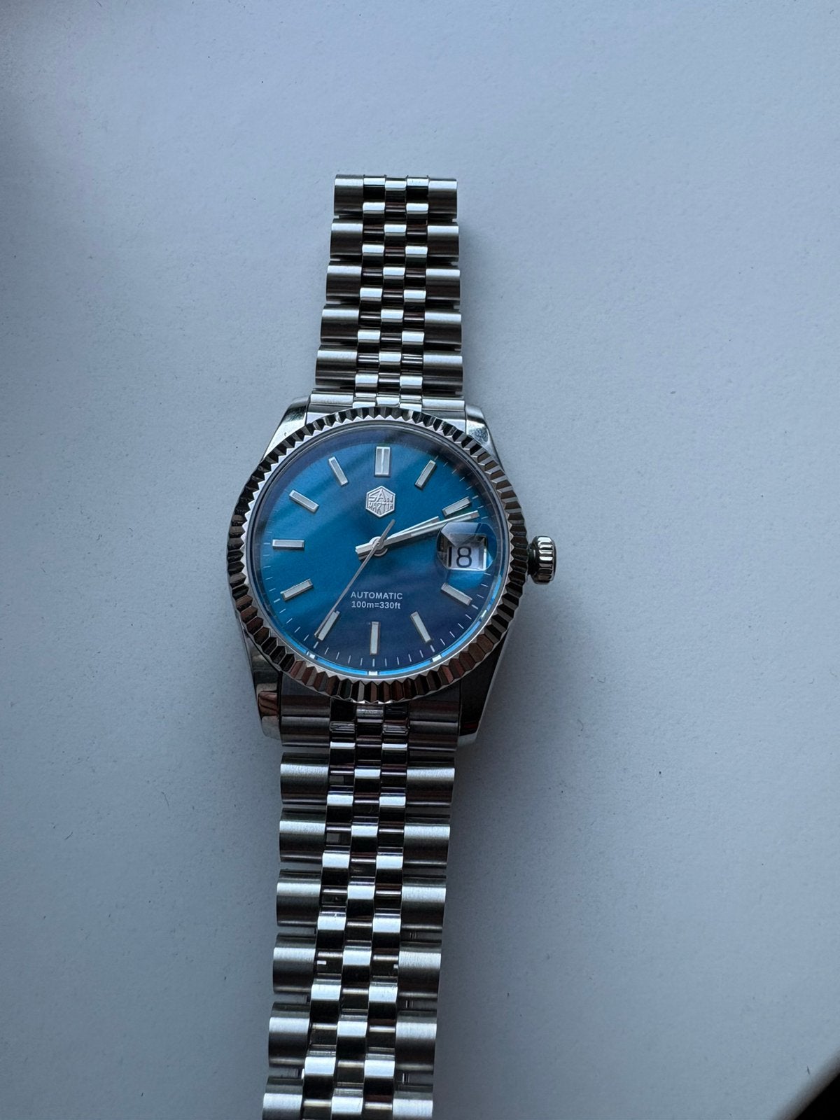 San Martin SN0058 Nieuwstaat voor dame of heer, Sieraden, Tassen en Uiterlijk, Horloges | Heren, Ophalen of Verzenden, Zo goed als nieuw
