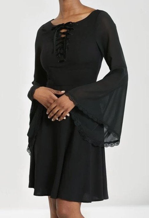 Hell Bunny jurk model Jett mini dress, maat S en M Nieuw, Kleding | Dames, Maat 38/40 (M), Zwart, Nieuw, Ophalen of Verzenden