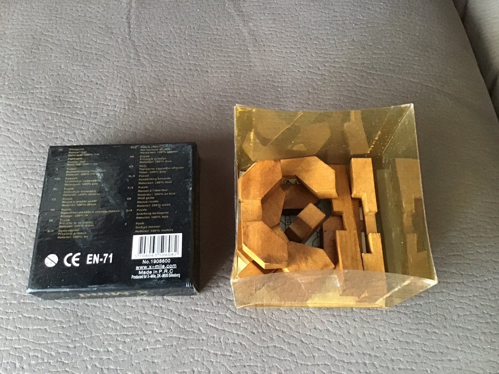 Houten Puzzel - Uitdagend Breinbreker Spel, Ophalen of Verzenden, Gebruikt, Rubik's of 3D-puzzel