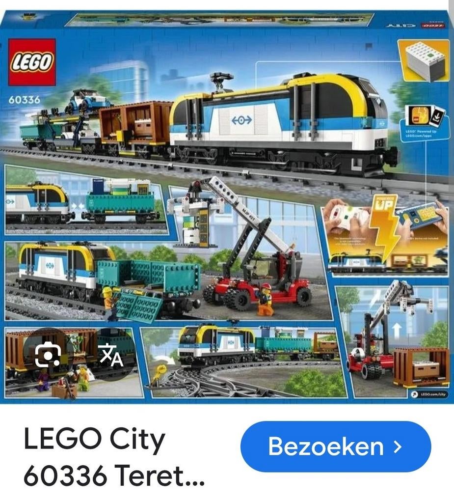 LEGO City Vrachttrein 60336 met rails en wagons, City, Lego, Ophalen of Verzenden, Zo goed als nieuw