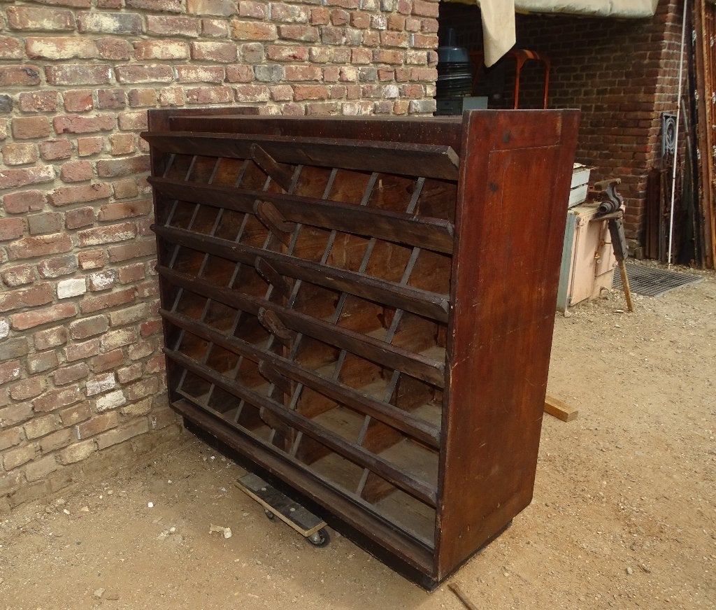originele dubbelzijdige grutterskast vakkenkast winkelkast, Antiek en Kunst, Ophalen