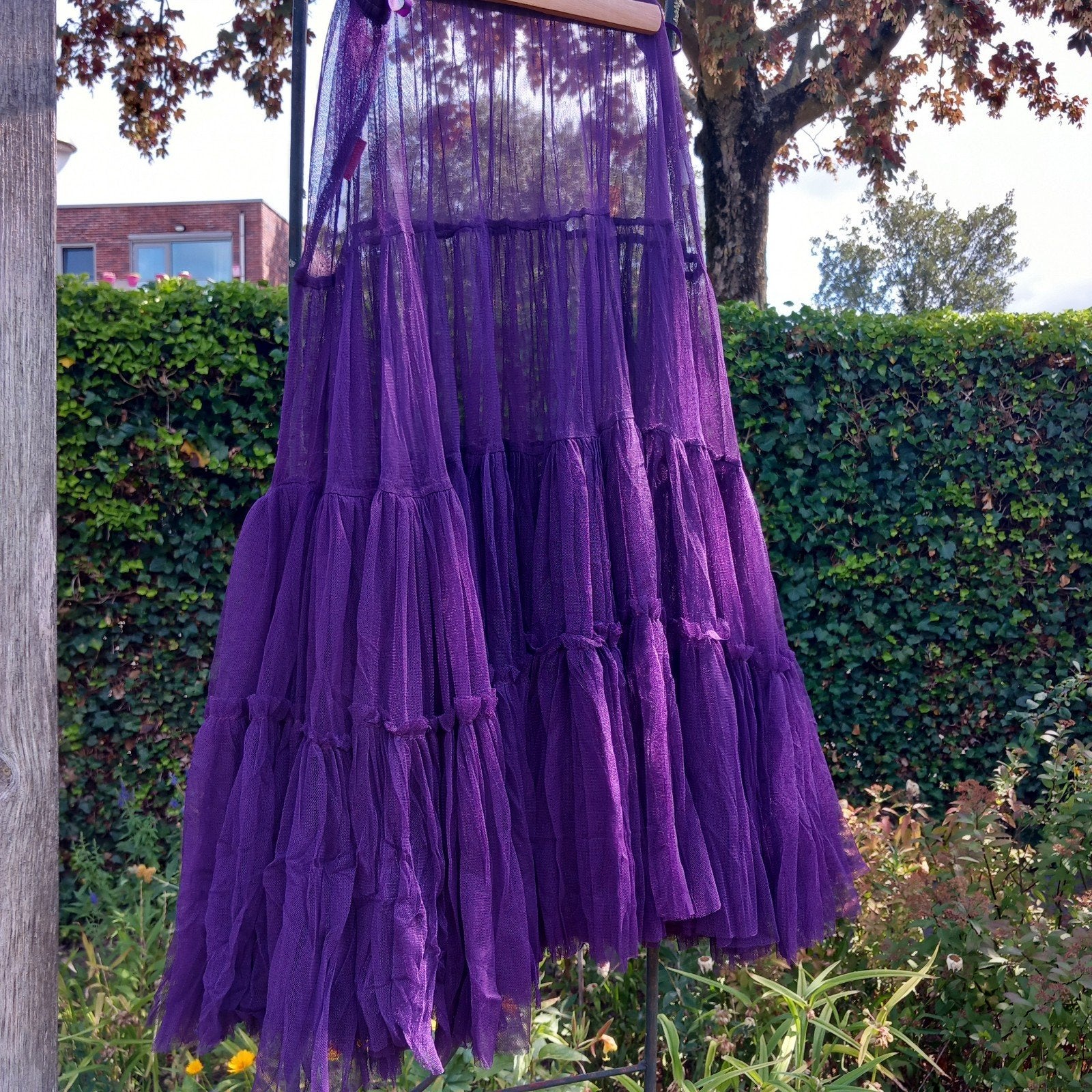 Bohemia onderrok paars, L, Kleding | Dames, Rokken, Paars, Maat 42/44 (L), Bohemia, Ophalen of Verzenden