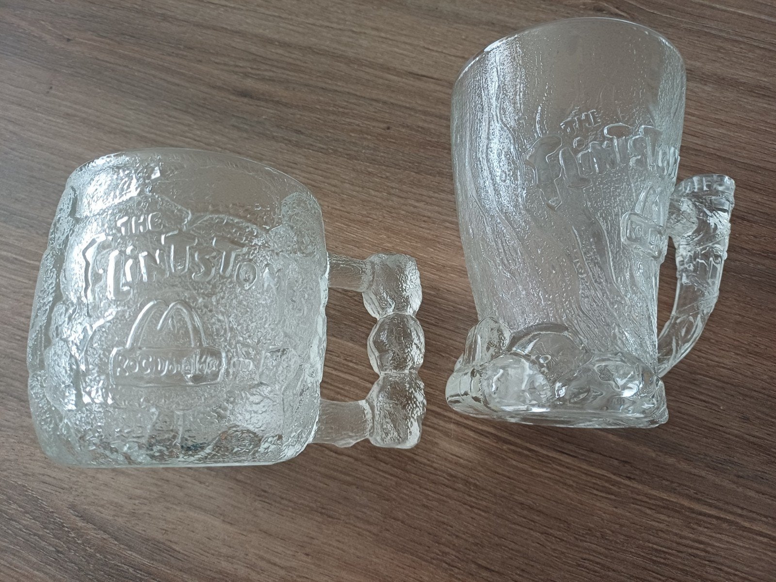 Vintage McDonald's Flintstones Glazen Mokken (set van 2), Ophalen of Verzenden, Zo goed als nieuw