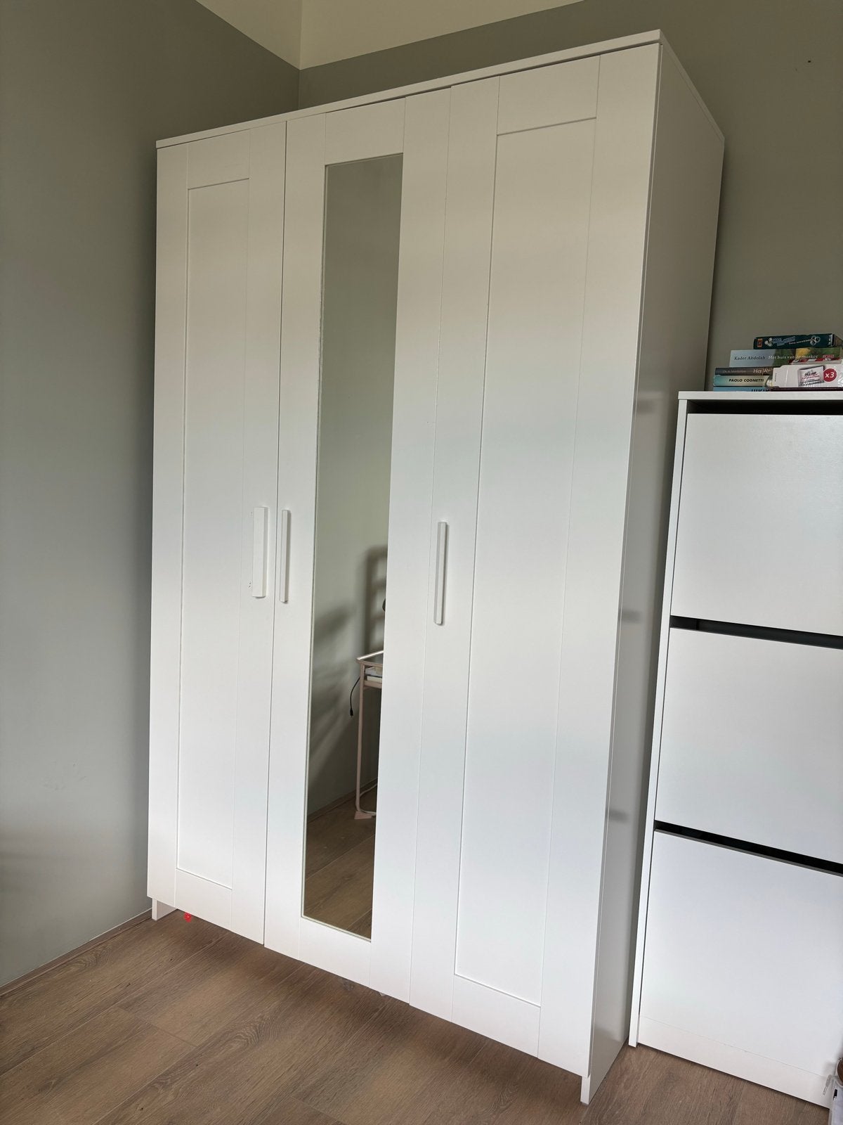 IKEA BRIMNES kledingkast wit, Huis en Inrichting, Ophalen, Gebruikt, 75 cm of meer, 100 tot 150 cm