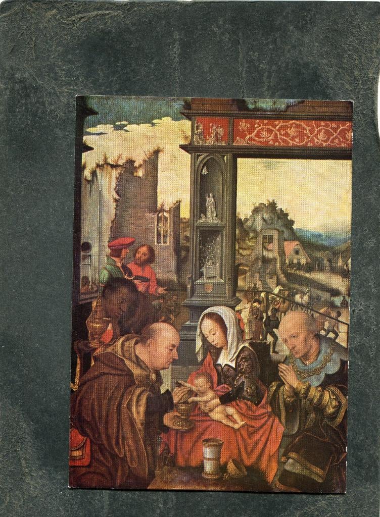 Ansicht Jan Mostaert - De aanbidding der Koningen, Verzenden, 1980 tot heden, Ongelopen