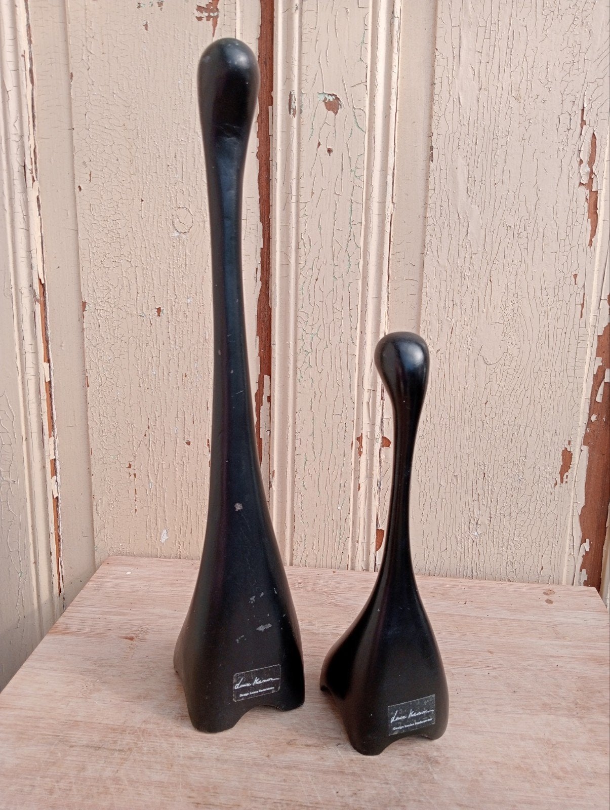 IKEA Louise Hederström giraffen Set - Zwart Hout, Hout, Ophalen of Verzenden, Modern, Gebruikt