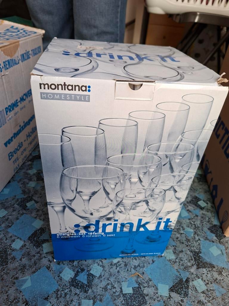 Montana Homestyle wijnglazen set - NIEUW, Ophalen of Verzenden, Nieuw, Glas