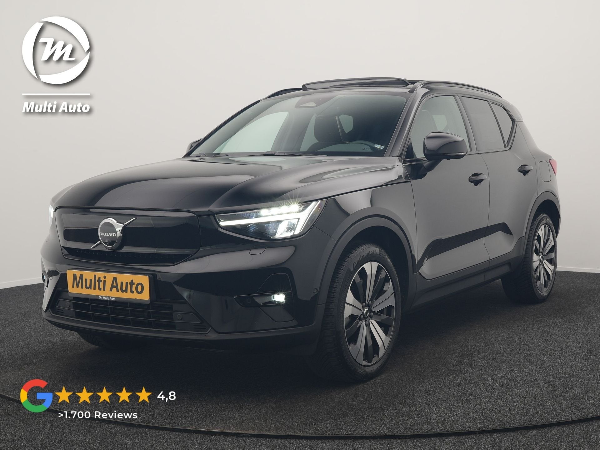 Volvo XC40 Ultimate Recharge Pure 70 kWh 231pk | Panodak | W, Automatische klimaatregeling, Gebruikt, Zwart, 231 pk
