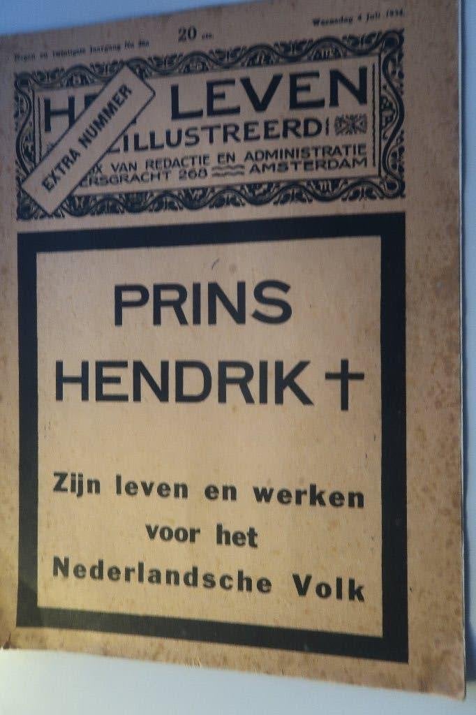 Hendrik- editie het Leven Illustreerd mag 1934-prins Hendrik, Ophalen of Verzenden, Zo goed als nieuw, Nederland, Tijdschrift of Boek