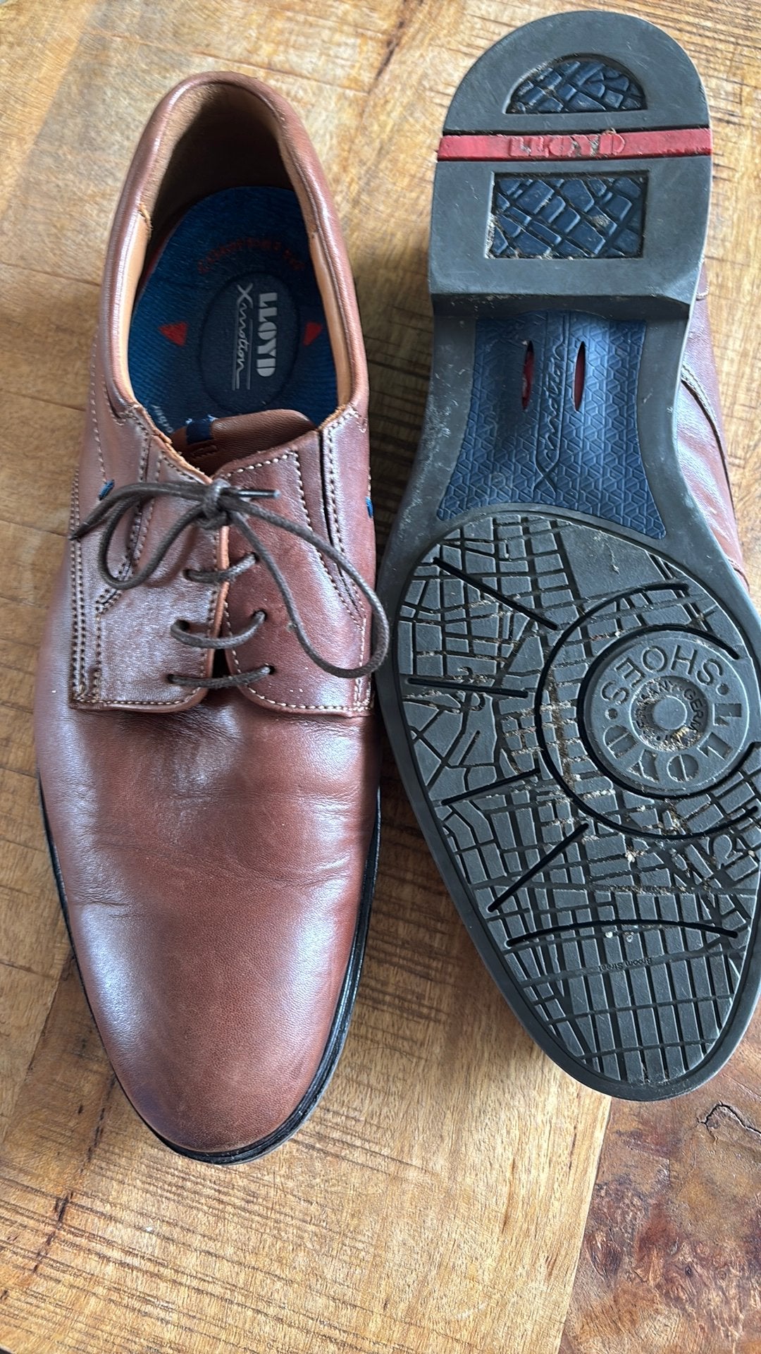 Lloyd veterschoenen bruin maat 46, Ophalen of Verzenden, Gedragen, Bruin, Veterschoenen