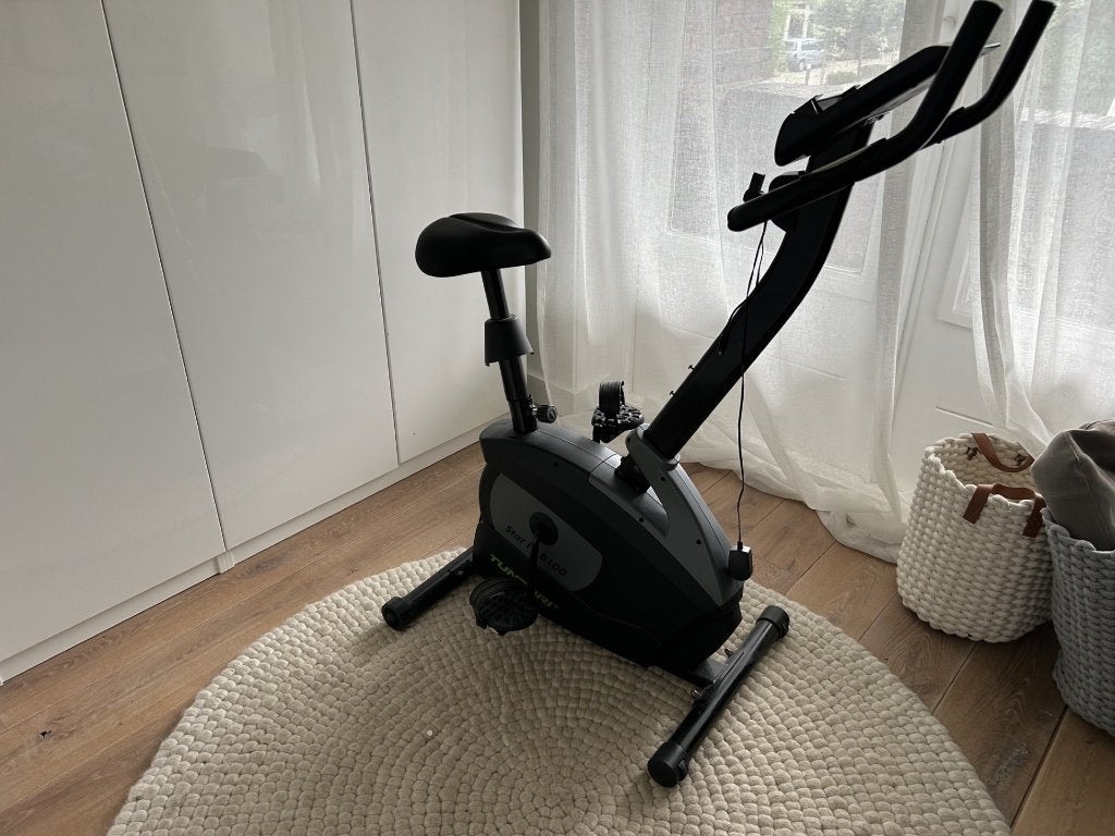 Tunturi hometrainer, Sport en Fitness, Fitnessapparatuur, Ophalen, Gebruikt, Metaal, Hometrainer