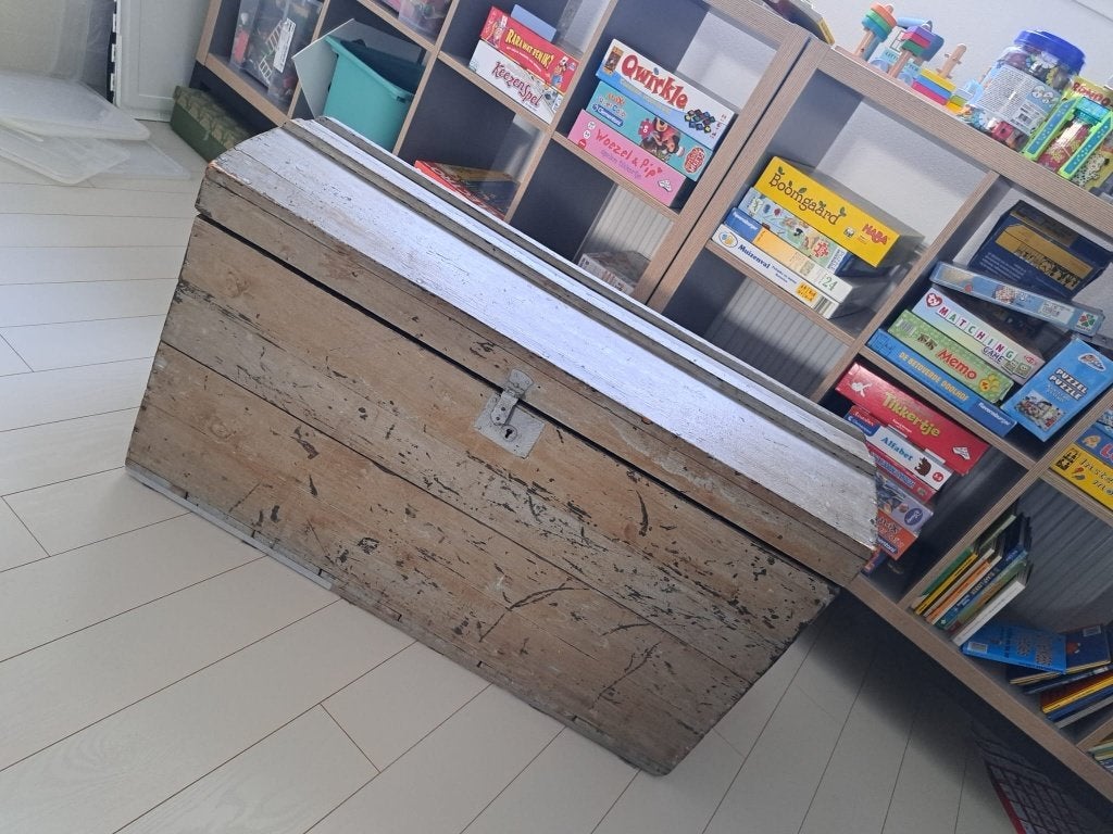 houten opbergkist / speelgoedkist, Huis en Inrichting, Woonaccessoires | Kisten, Ophalen, 50 – 75, Minder dan 50 cm, Gebruikt