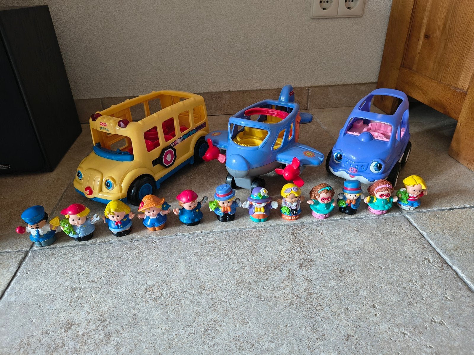 Fisher Price Little People voertuigen, bus, vliegtuig, auto, Ophalen of Verzenden, Auto of Voertuig