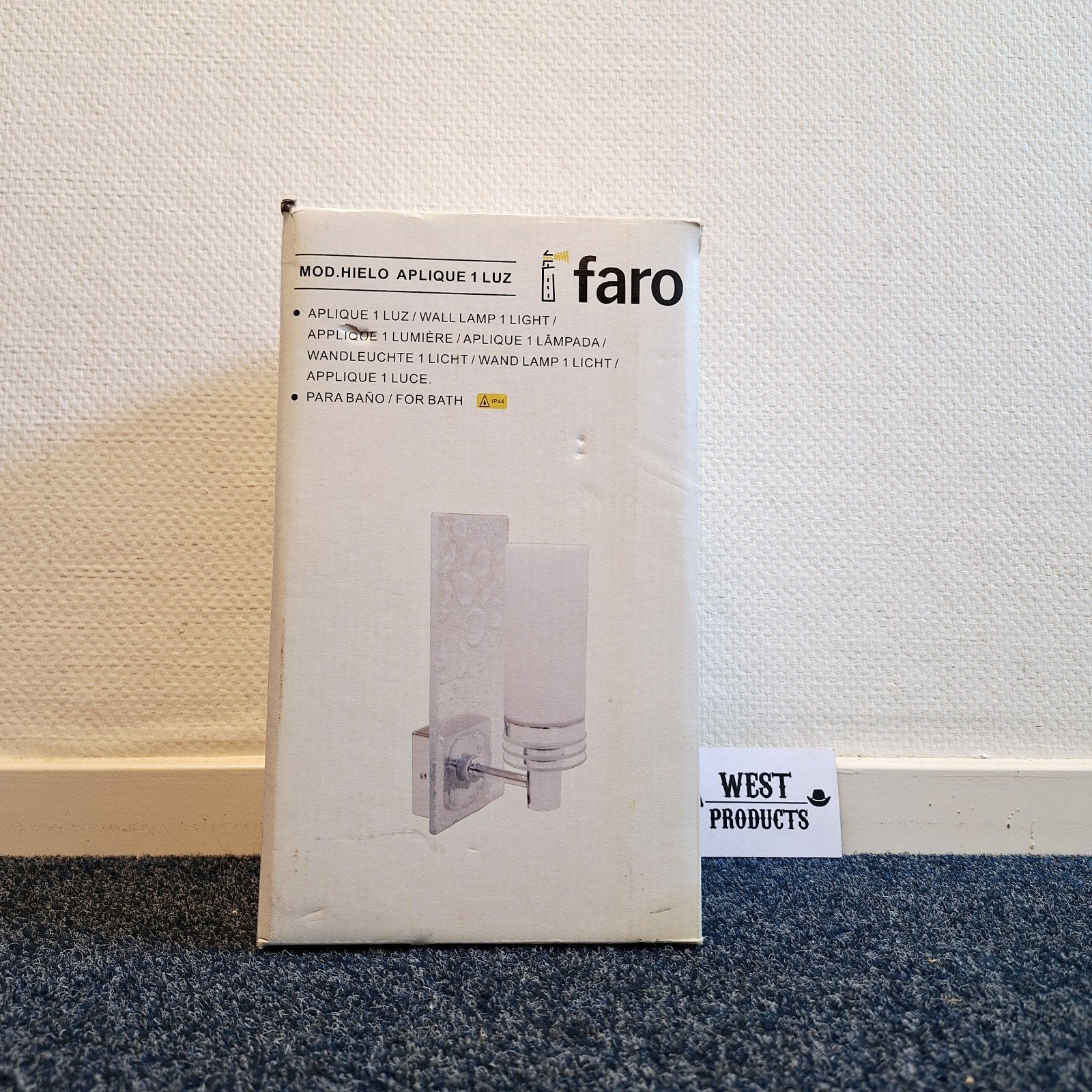 Nieuw: Faro Badkamer Wandlamp | Nikkel Mat | G9 | IP44, ., Nieuw, Ophalen of Verzenden, Metaal